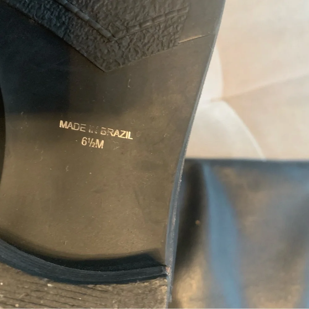 Matisse Yorker Boots Equestrian Riding Tall Over the Knee Black Leather 6.5